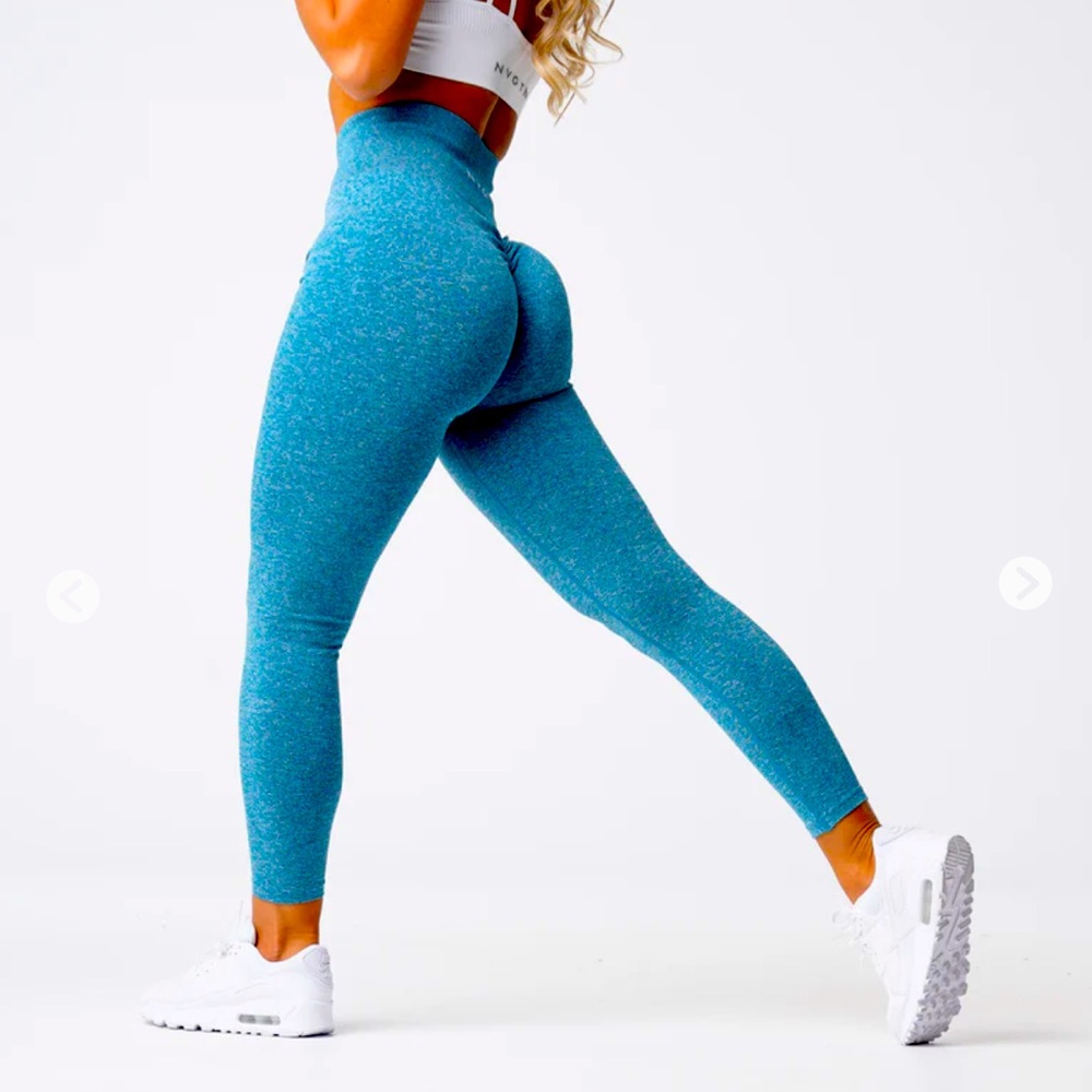 NVGTN Scrunch Seamless Teal Small